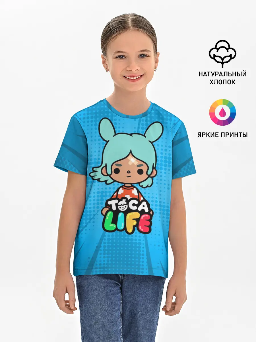 Детская базовая футболка / Toca Boca game | Тока бока Рита