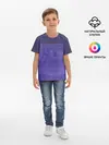 Детская базовая футболка / Фиолетовые краски