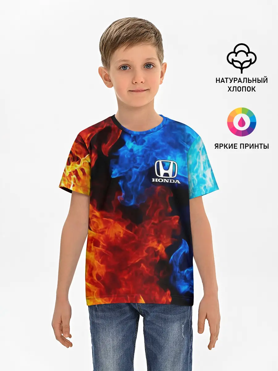 Детская базовая футболка / HONDA