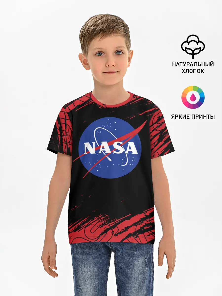 Детская базовая футболка / NASA / НАСА