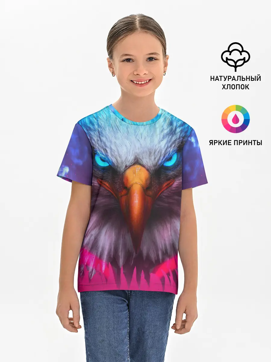 Детская базовая футболка / Взгляд орла