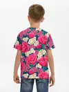 Детская базовая футболка / Поле роз