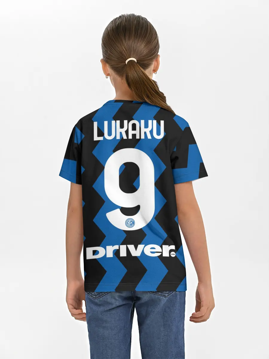 Детская базовая футболка / Лукаку 20/21 Домашняя форма