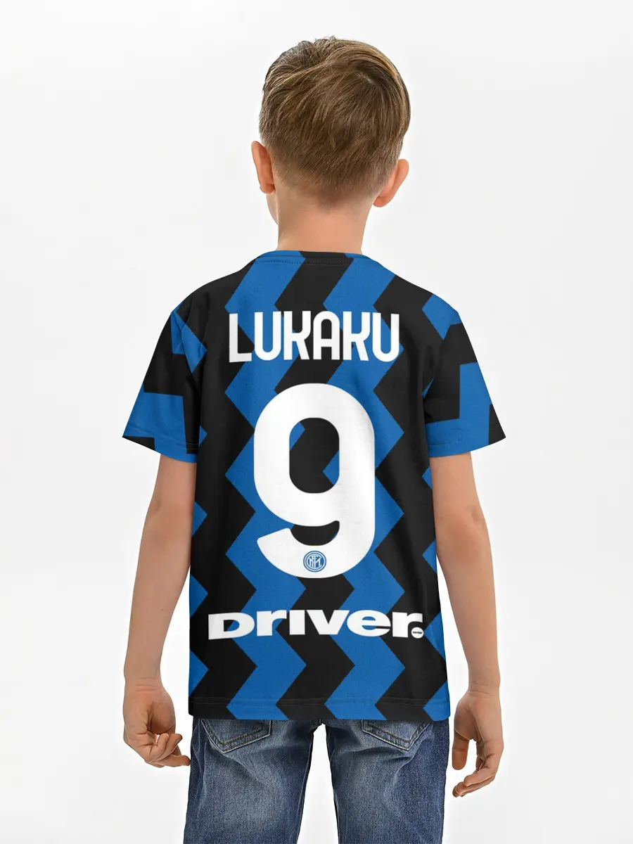 Детская базовая футболка / Лукаку 20/21 Домашняя форма