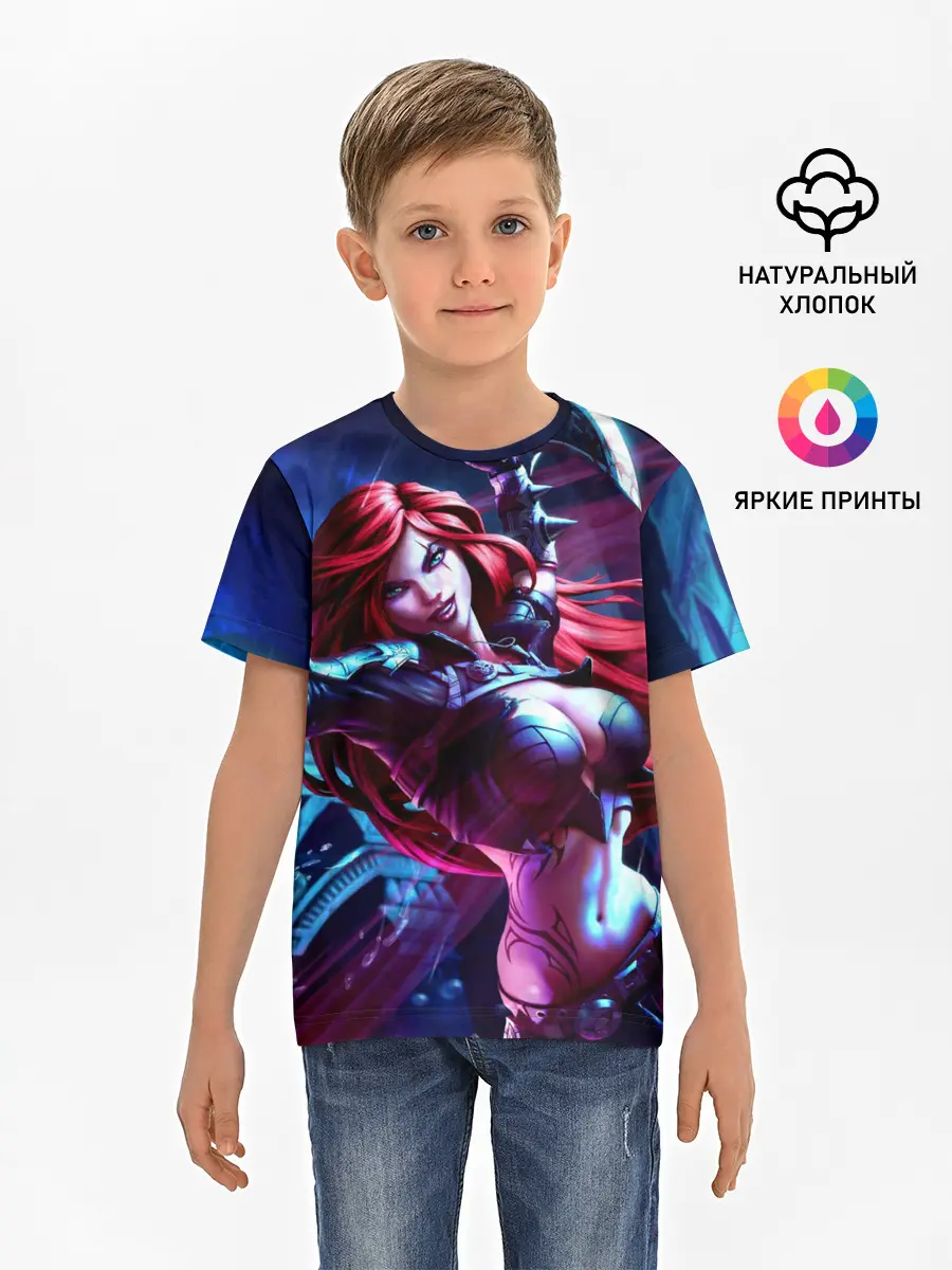 Детская базовая футболка / Катарина League of legends