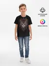 Детская базовая футболка / Кошка с узорами