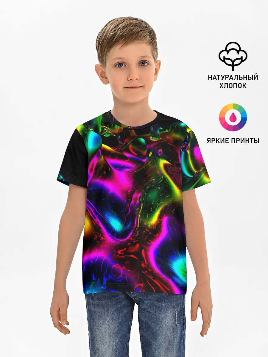 Детская базовая футболка / В НЕОНЕ