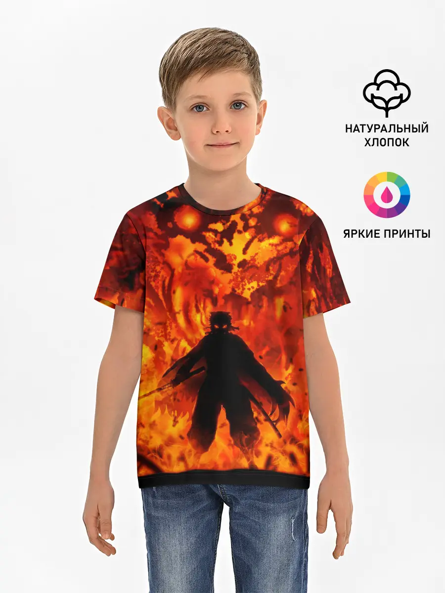 Детская базовая футболка / Клинок, рассекающий демонов