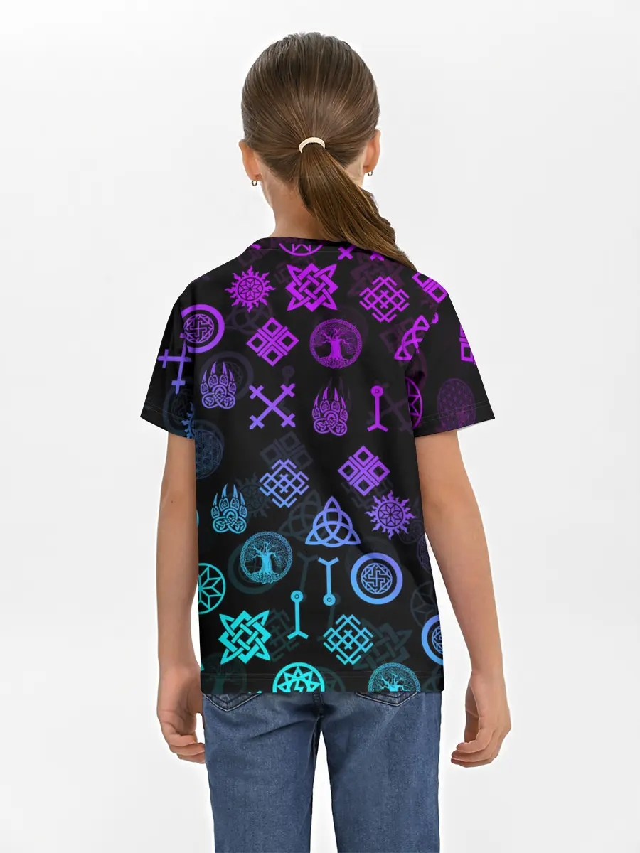 Детская базовая футболка / СЛАВЯНСКИЕ РУНЫ | ПАТТЕРН