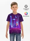 Детская базовая футболка / НЕОНОВЫЙ ГОРОД