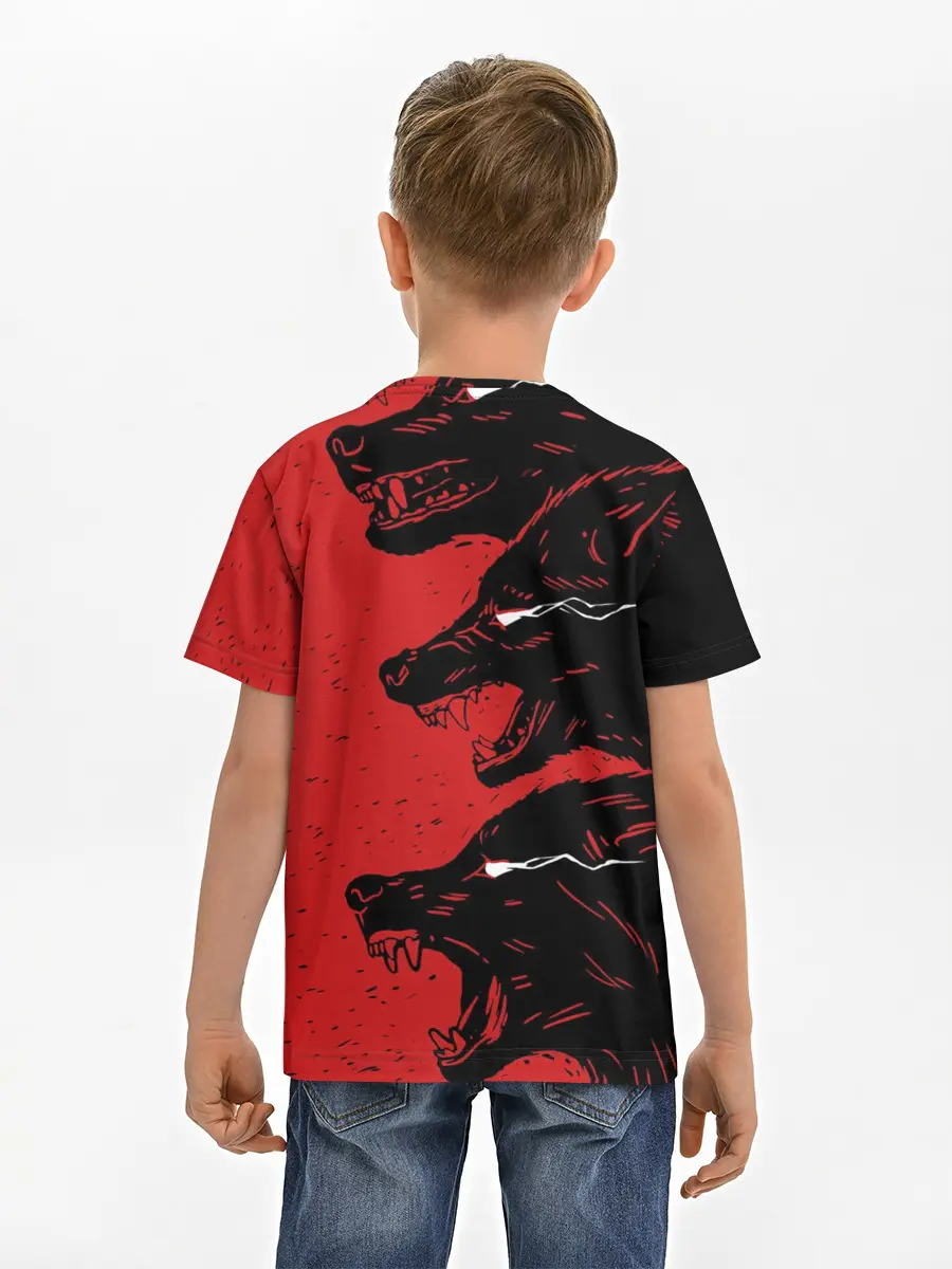 Детская базовая футболка / Evil Wolves