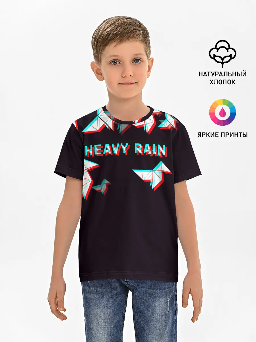 Детская базовая футболка / Heavy Rain