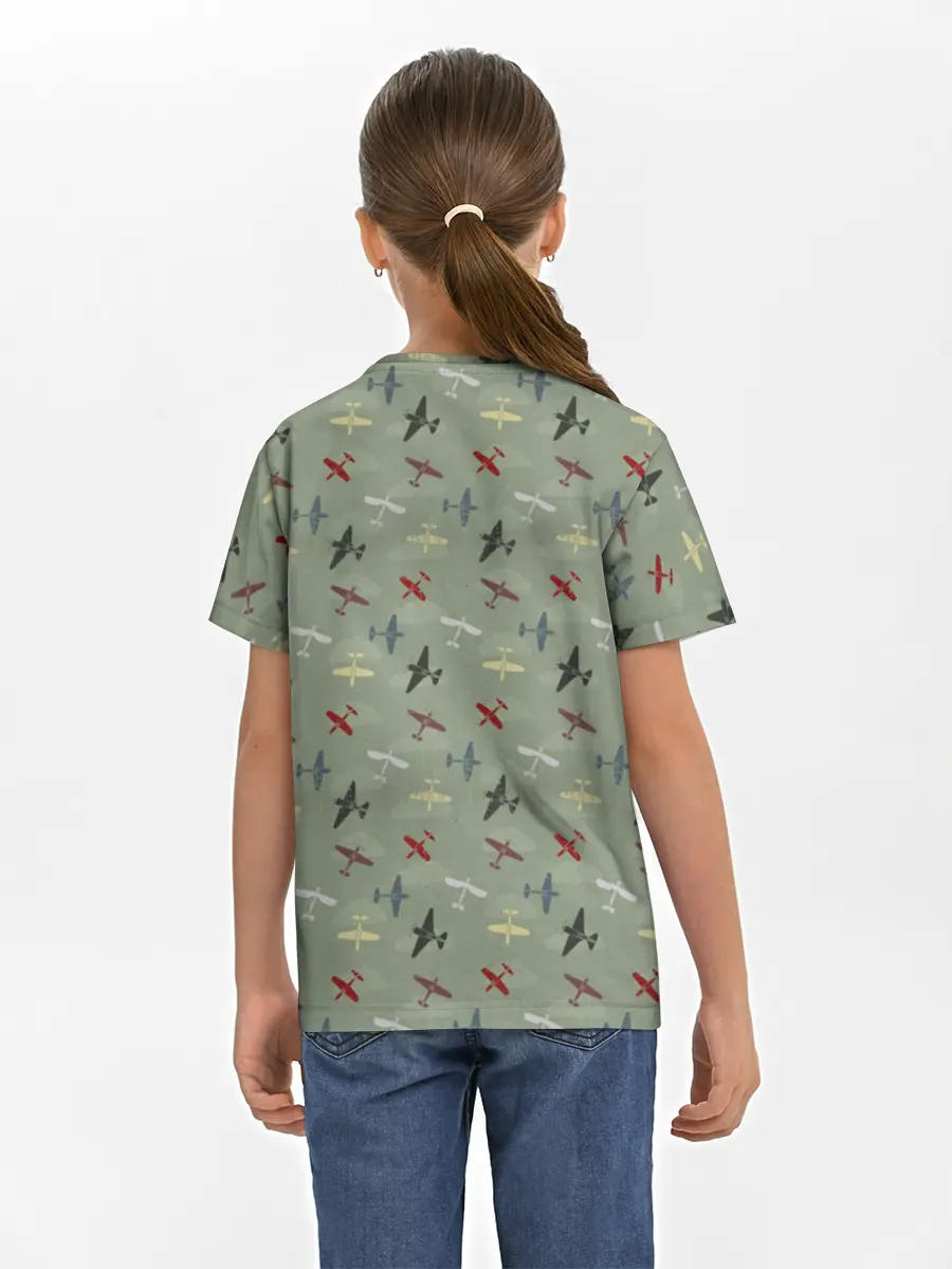 Детская базовая футболка / Авиация