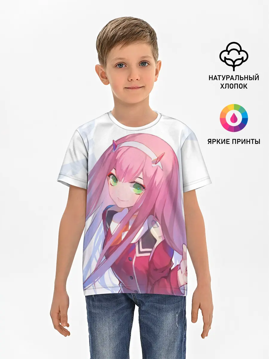 Детская базовая футболка / ноль два пальцы