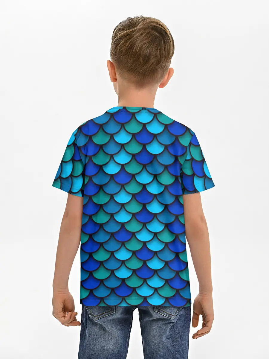 Детская базовая футболка / Чешуя рыбы