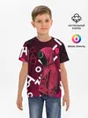 Детская базовая футболка / ИГРА В КАЛЬМА, УЗОР ИЕРОГЛИФЫ
