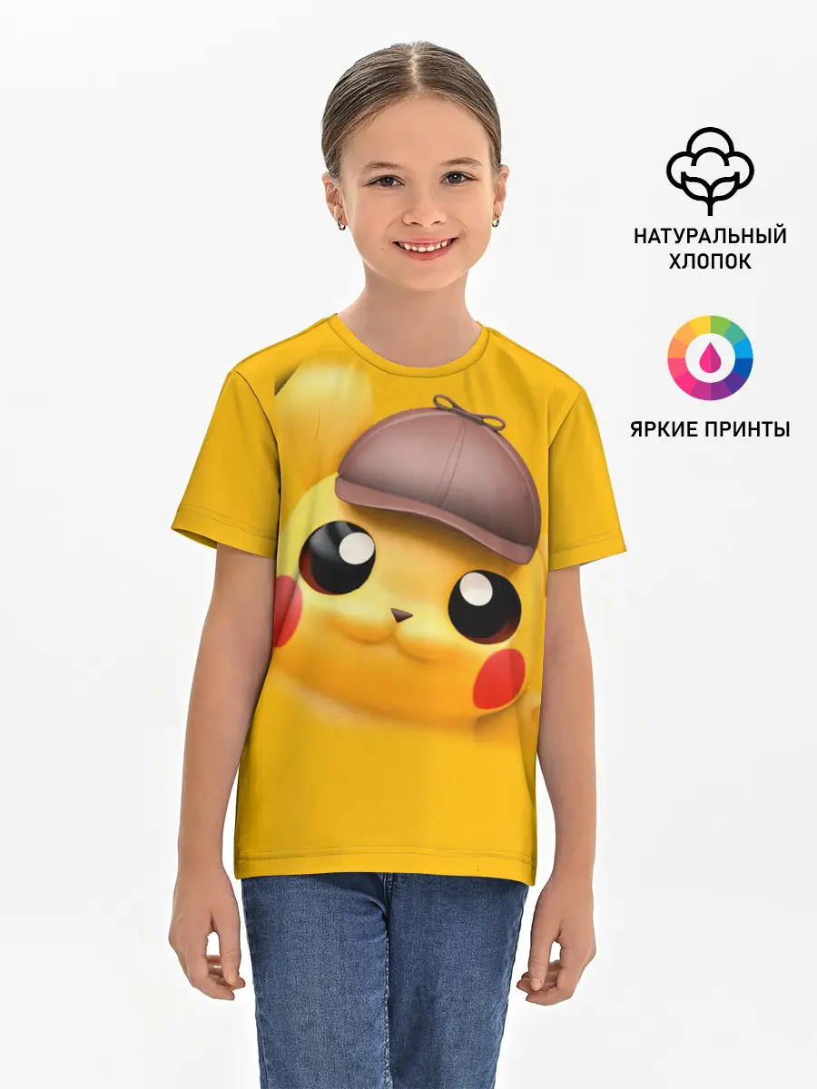 Детская базовая футболка / Pikachu Pika Pika