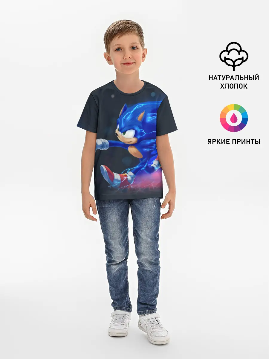 Детская базовая футболка / SONIC