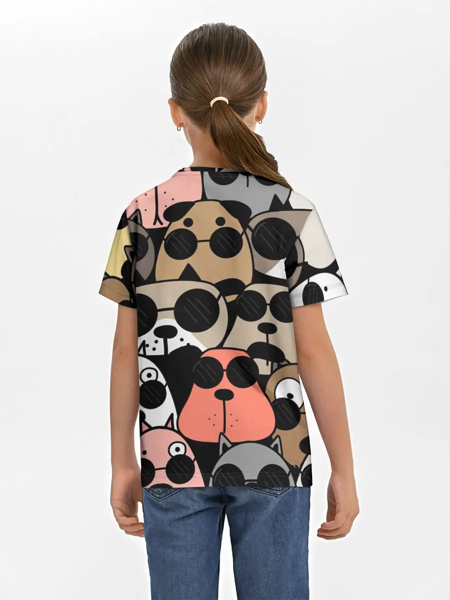 Детская базовая футболка / Серьезные псы