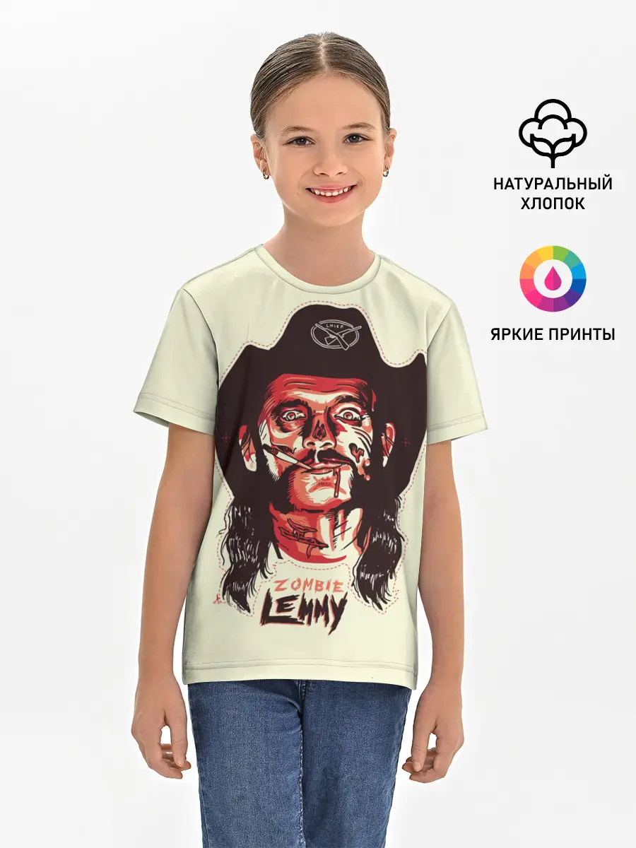 Детская базовая футболка / Zombie Lemmy