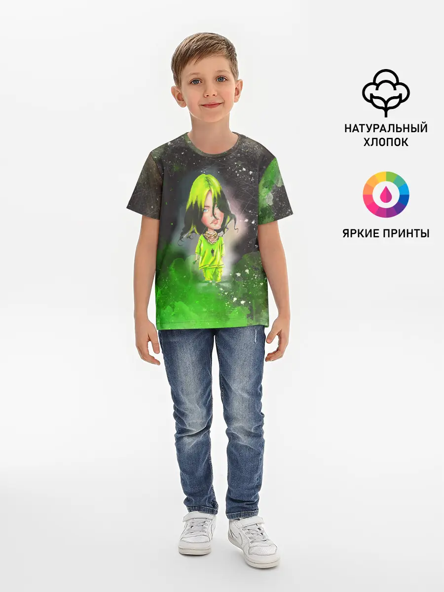 Детская базовая футболка / BILLIE EILISH | БИЛЛИ АЙЛИШ