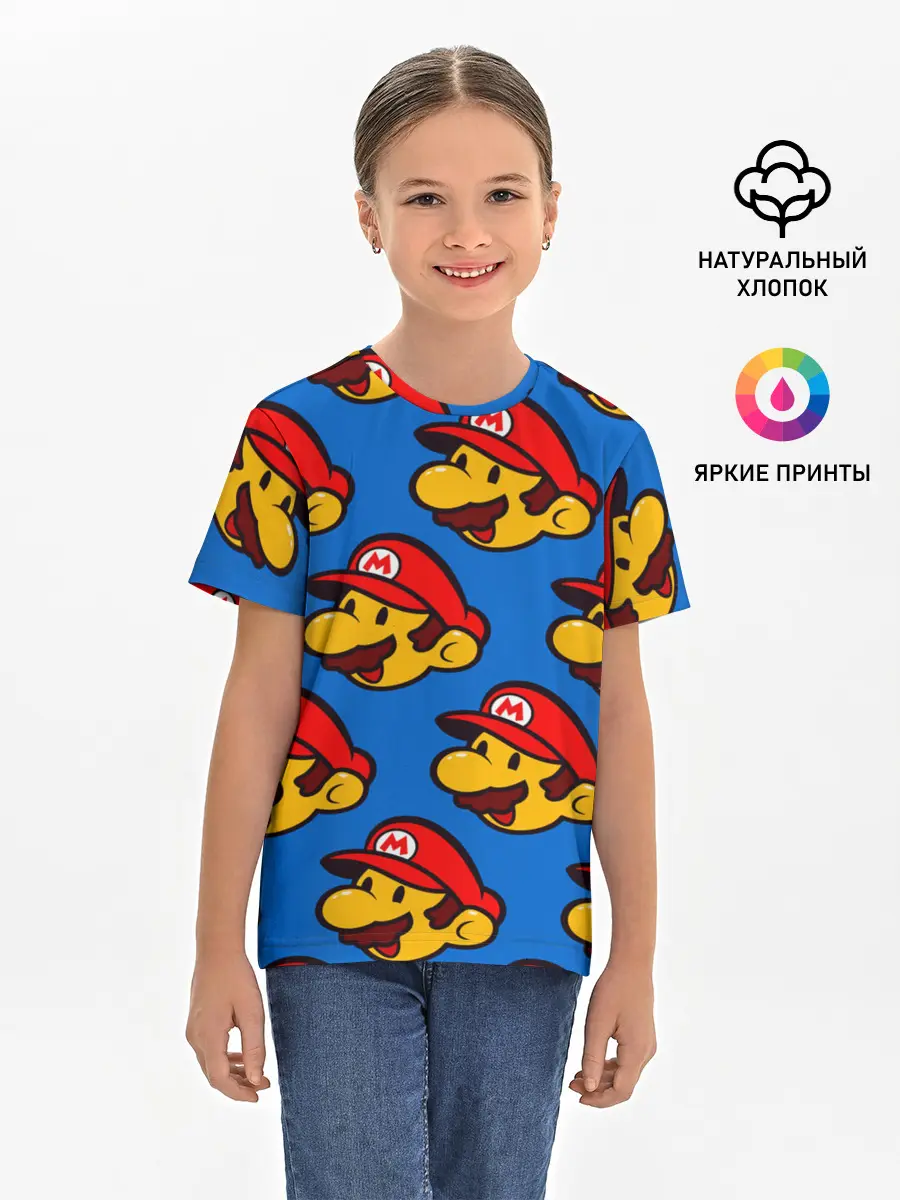 Детская базовая футболка / Mario