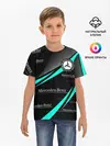 Детская базовая футболка / MERCEDES BENZ АКВАМАРИНОВЫЙ