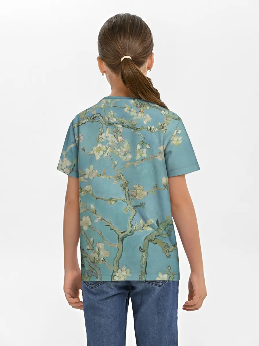 Детская базовая футболка / Ван Гог Цветущие ветки миндаля