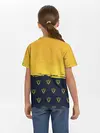 Детская базовая футболка / Чёрный клевер Аста желтый