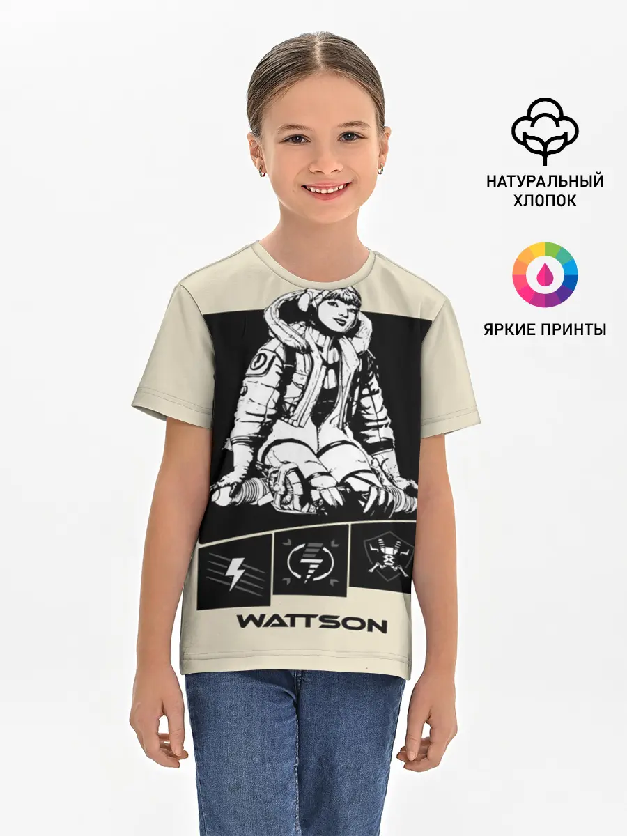 Детская базовая футболка / Apex Legends Wattson