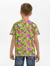 Детская базовая футболка / Flamingo | Tropical