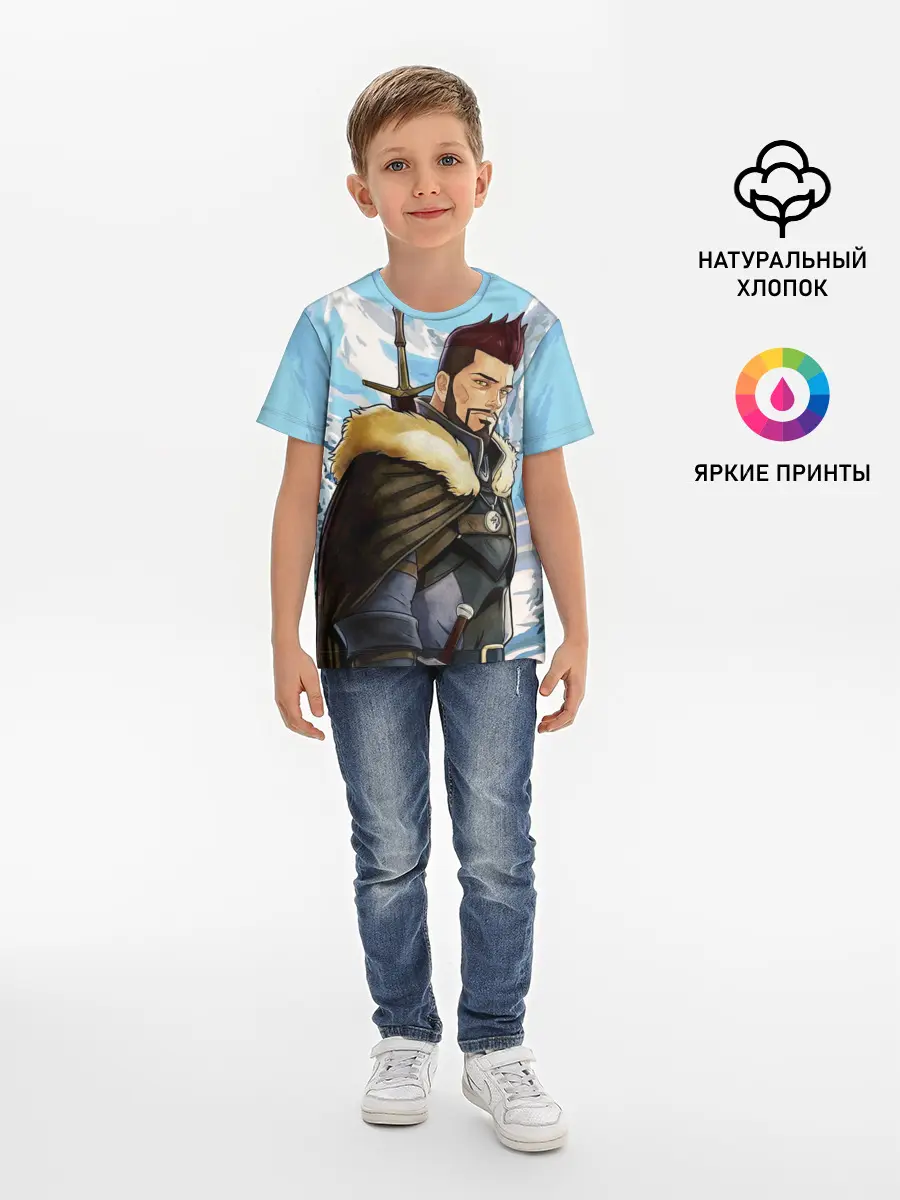 Детская базовая футболка / Весемир, Ведьмак