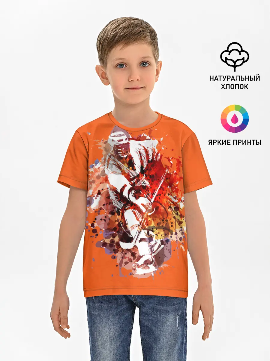 Детская базовая футболка / Хоккей