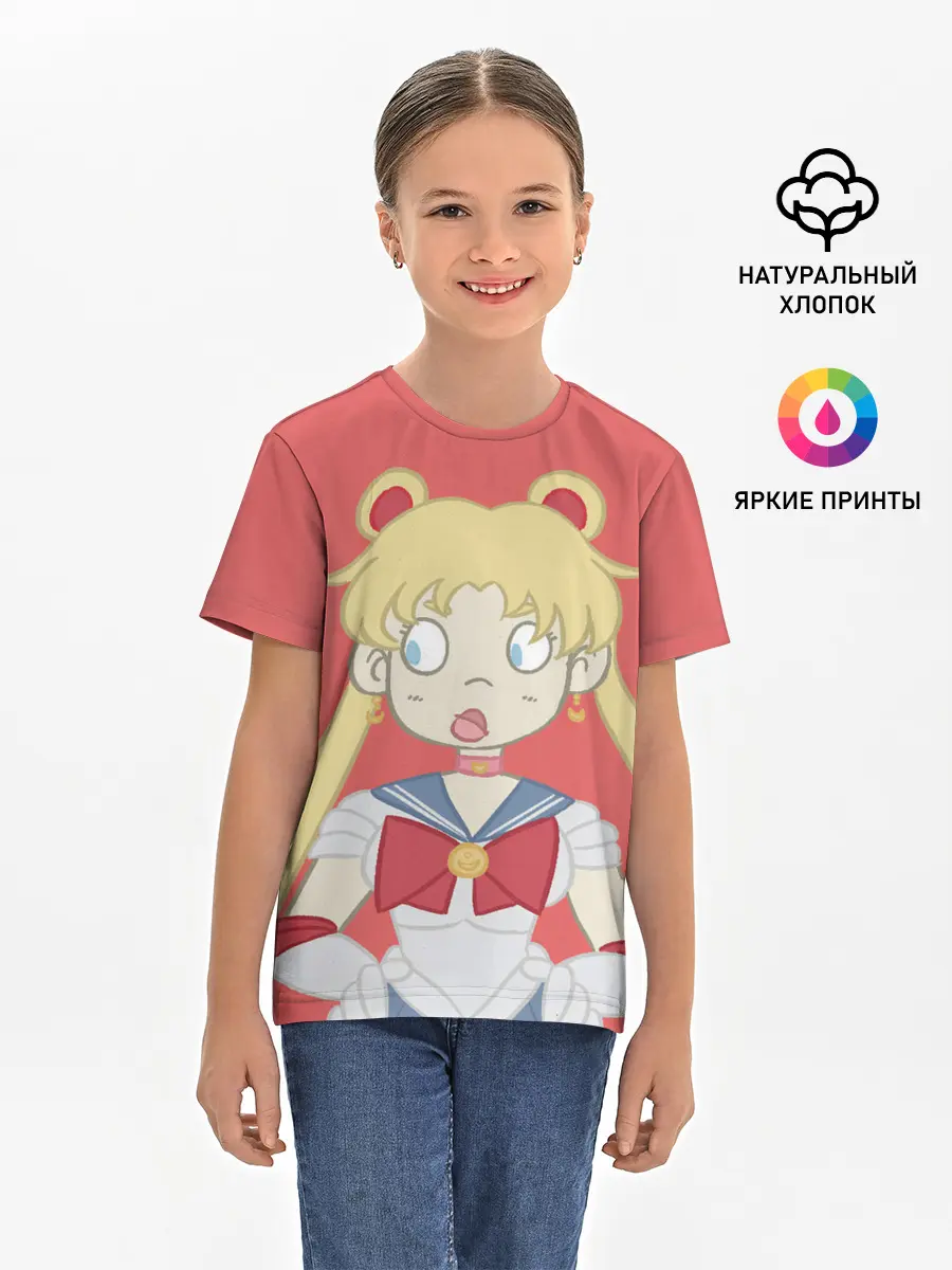 Детская базовая футболка / Sailor Moon | Сейлор Мун