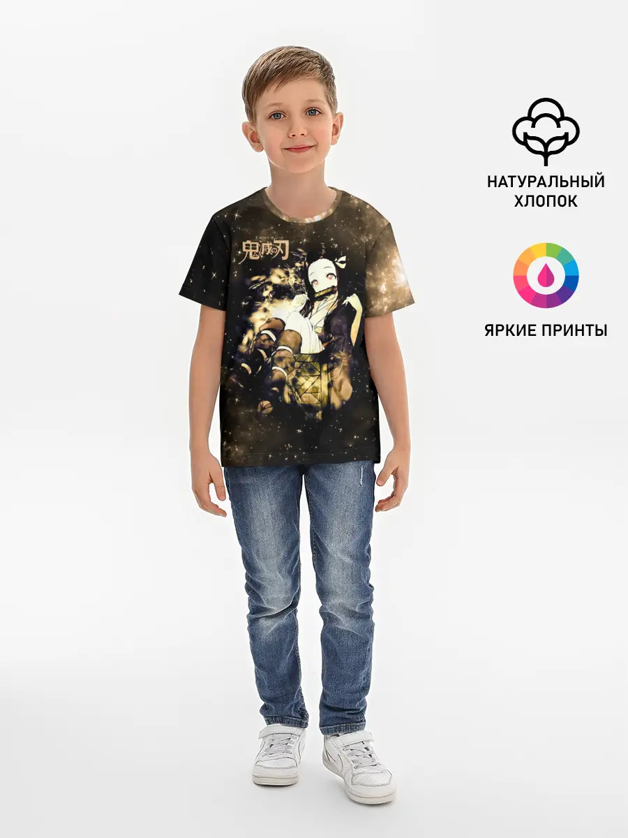 Детская базовая футболка / Незуко Камадо Kimetsu no Yaiba