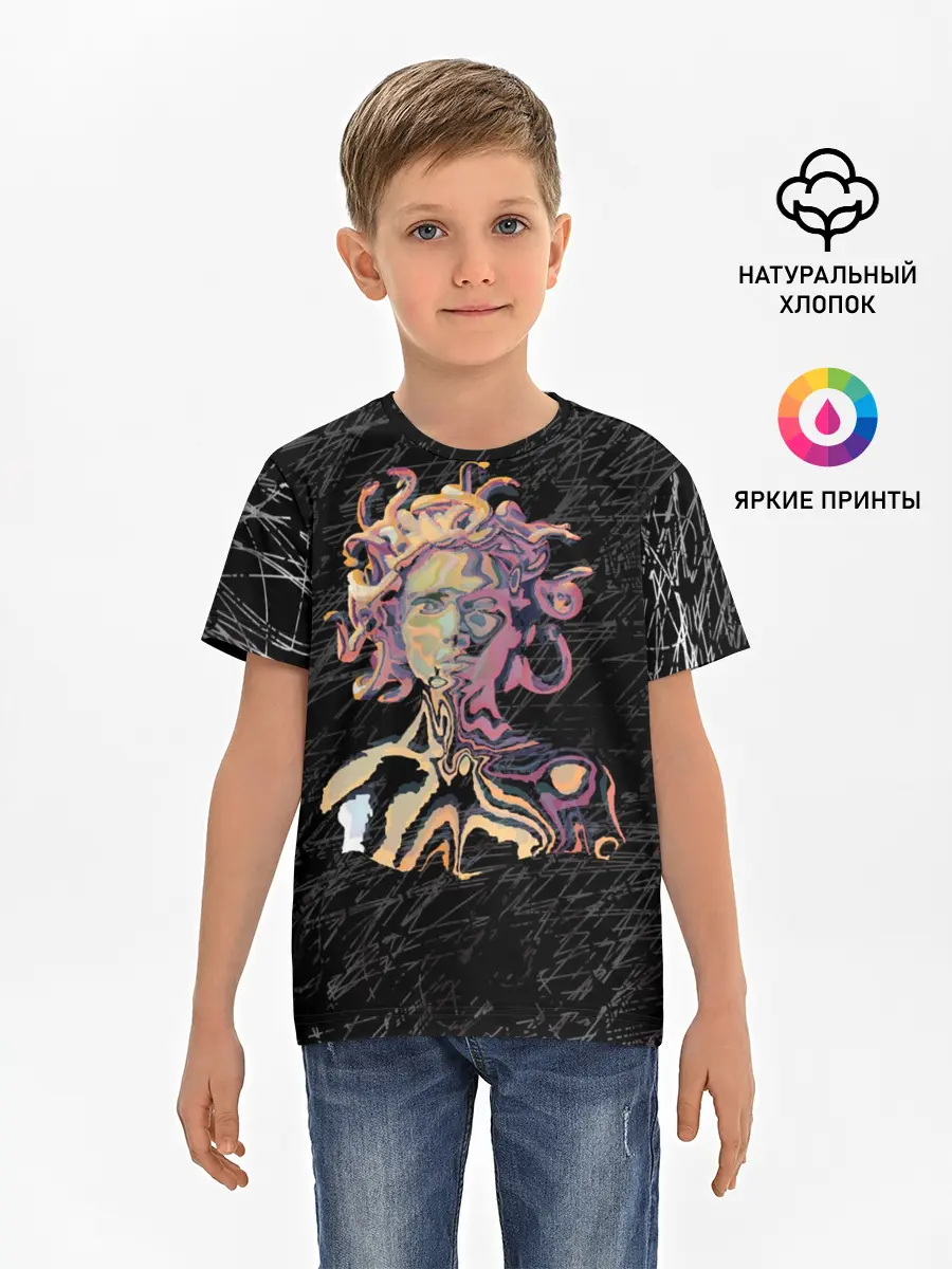 Детская базовая футболка / Горгона YES