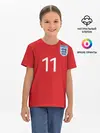 Детская базовая футболка / №11 Сборной Англии