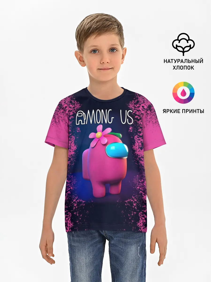 Детская базовая футболка / AMONG US