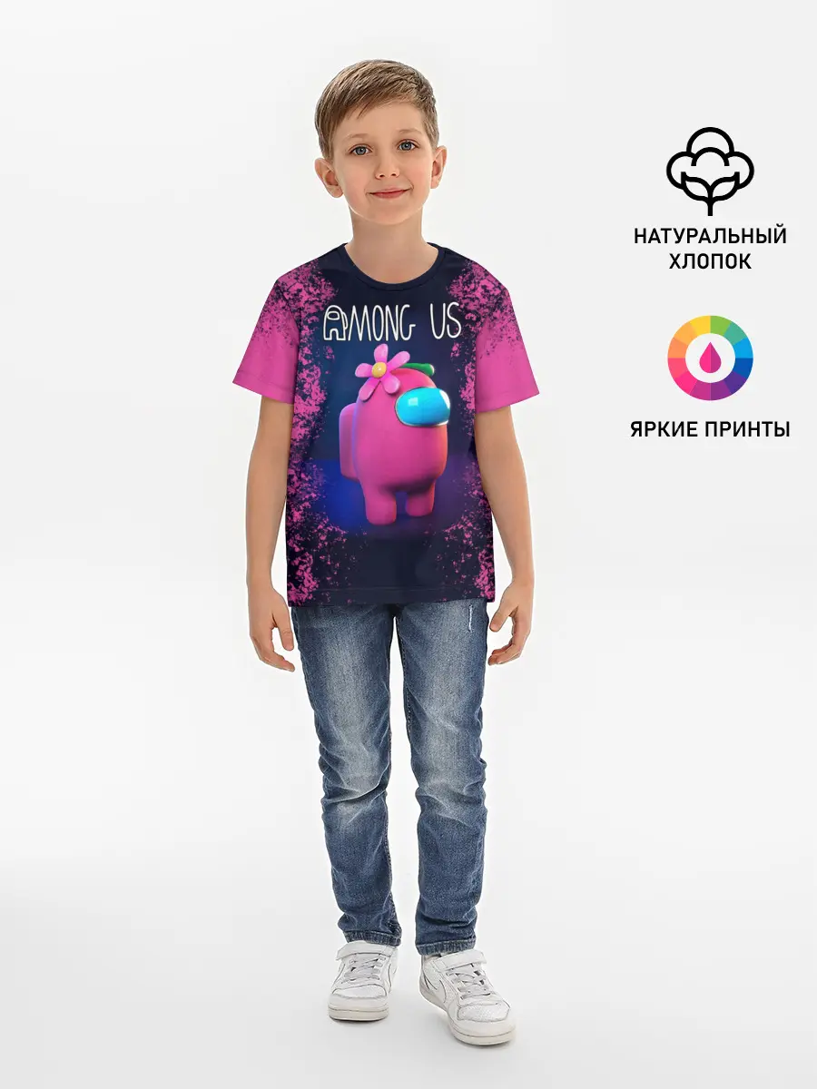Детская базовая футболка / AMONG US