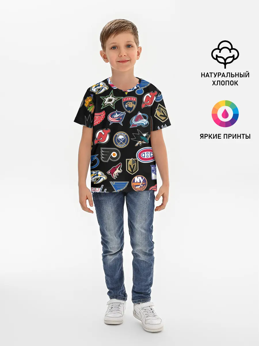 Детская базовая футболка / NBA PATTERN