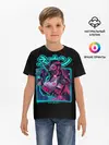Детская базовая футболка / Neon girl