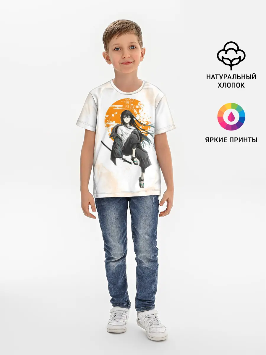 Детская базовая футболка / Муичиро Токито Kimetsu no Yaiba