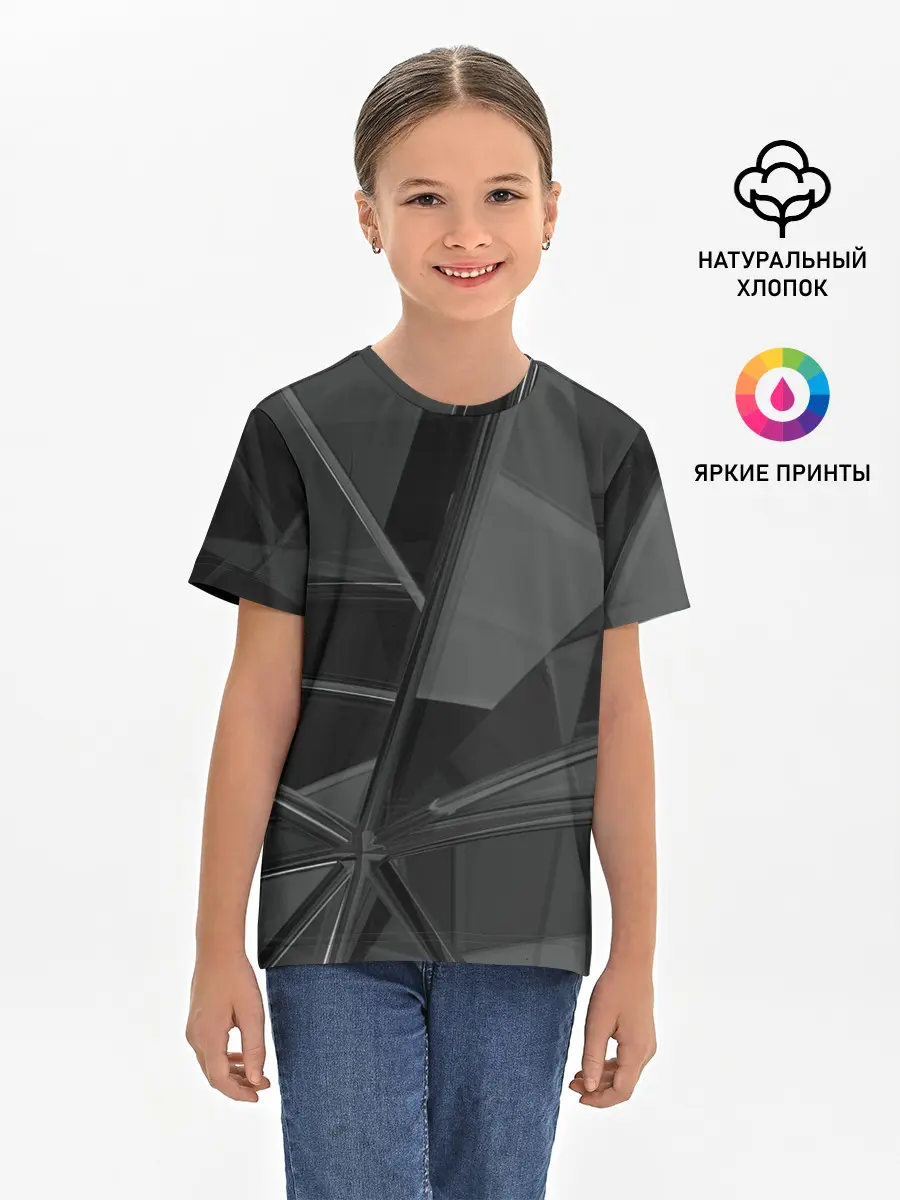 Детская базовая футболка / Stone | Black