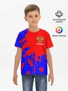 Детская базовая футболка / РОССИЯ / RUSSIA
