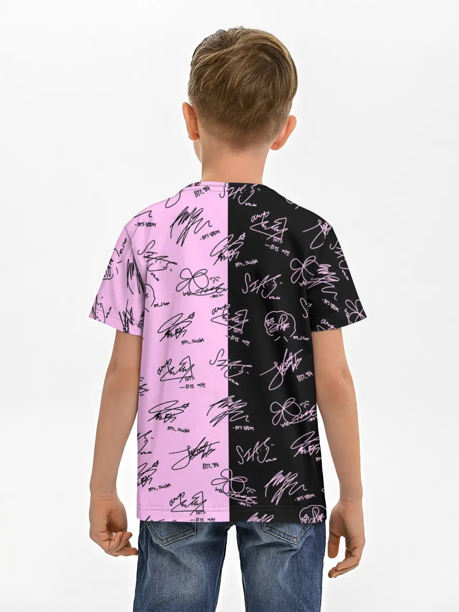 Детская базовая футболка / BTS АВТОГРАФЫ | БТС
