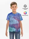 Детская базовая футболка / Гуашевые облака
