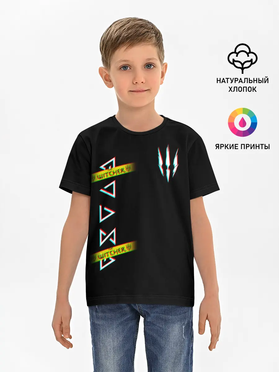 Детская базовая футболка / The Witcher: Glitch.