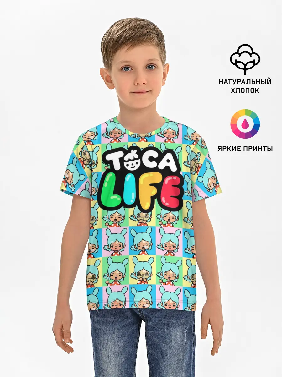 Детская базовая футболка / Toca Boca logo | Тока Бока Рита