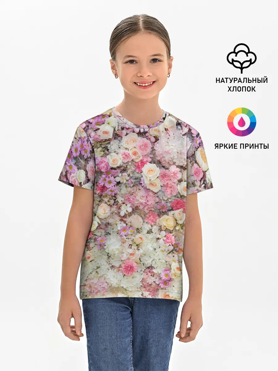 Детская базовая футболка / ВЕСЕННИЕ НАСТРОЕНИЕ | SPRING MOOD