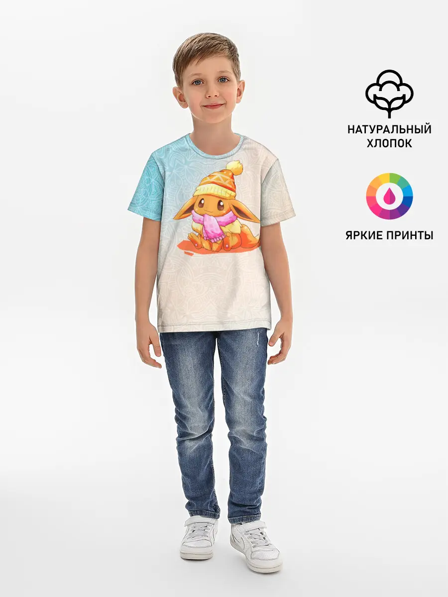 Детская базовая футболка / Покемон Иви